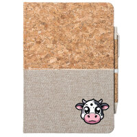 Notizbuch A5 Comic Kuh Kälbchen 80 Blatt inkl....