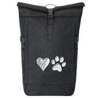 Kurierrucksack Herz Tapse 30-44 Liter Black Melange