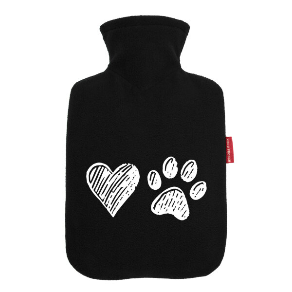 Wärmflasche Herz Tapse