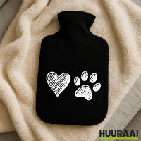 Wärmflasche Herz Tapse