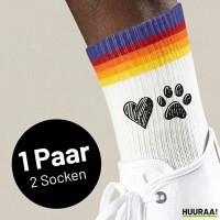 Unisex Socken Herz Tapse Baumwolle
