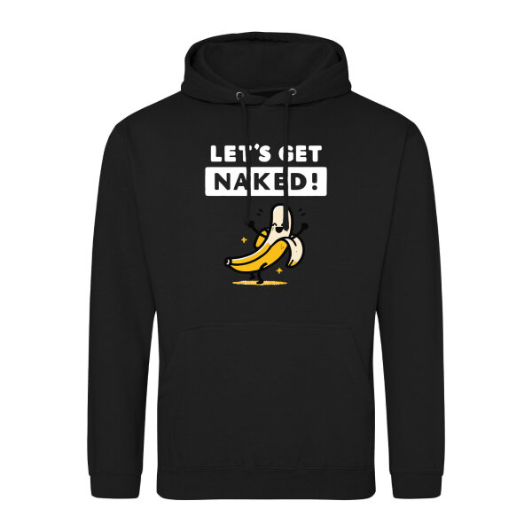 Unisex Hoodie Let´s get naked Banane
