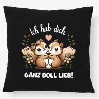 Kissen Ich hab dich ganz doll lieb Einchhörnchen...