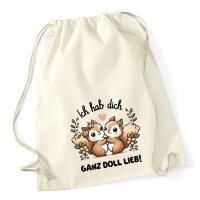 Turnbeutel Ich hab dich ganz doll lieb...