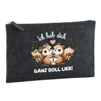 Kulturbeutel Ich hab dich ganz doll lieb...