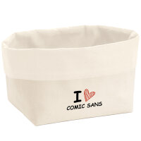 Organizer I love Comic Sans Herz