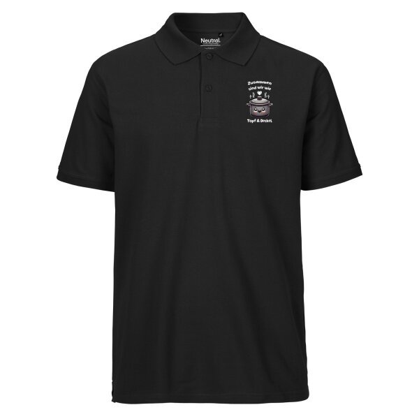 Herren Polo Shirt Zusammen sind wir Dopf und Deckel