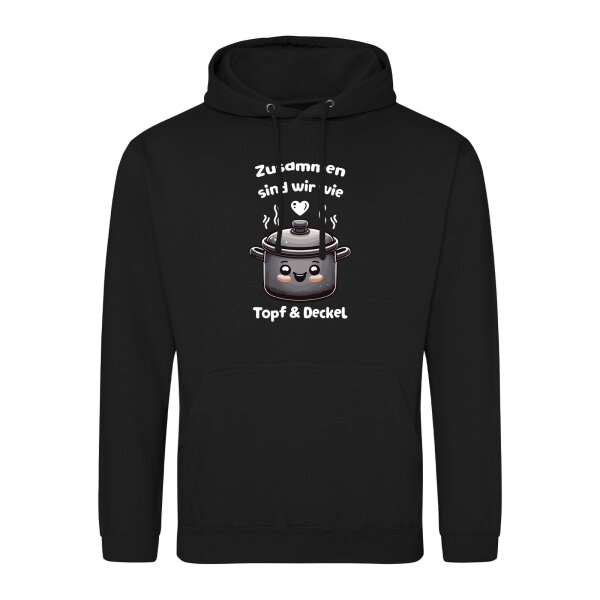 Unisex Hoodie Zusammen sind wir Dopf und Deckel