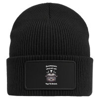 Beanie mit Patch Zusammen sind wir Dopf und Deckel Black