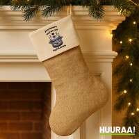 Weihnachtsstrumpf Zusammen sind wir Dopf und Deckel Beige...