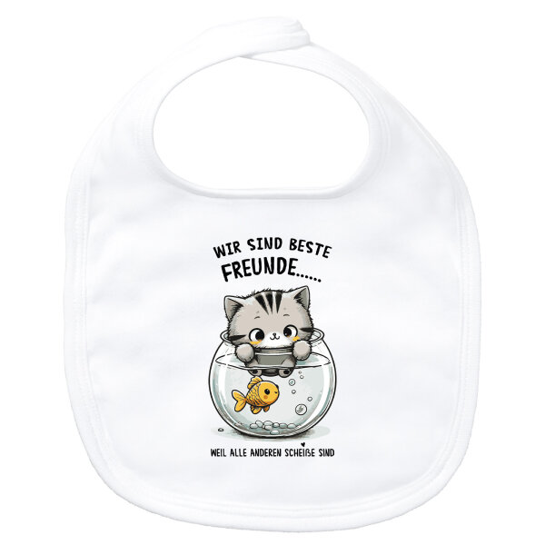 Baby Lätzchen Beste Freunde Weil alle anderen scheiße sind. Klettverschluss