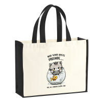 Jutetasche Beste Freunde Weil alle anderen scheiße...