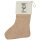 Weihnachtsstrumpf Beste Freunde Weil alle anderen scheiße sind. Beige Jute