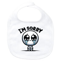 Baby Lätzchen Im sorry weinendes Männchen Klettverschluss