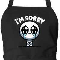 Schürze Im sorry weinendes Männchen mit Taschen