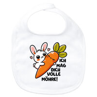 Baby Lätzchen Mag dich volle Möhre Hase...