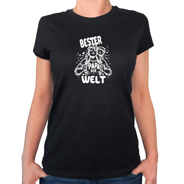 Damen T-Shirt Bester Papa der Welt