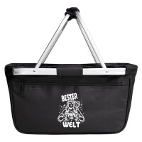 Einkaufskorb faltbar Bester Papa der Welt 20 Liter Black