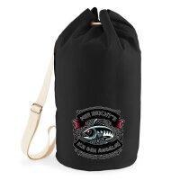 Seesack Mir reichtss ich geh angeln Fisch 20 Liter Black