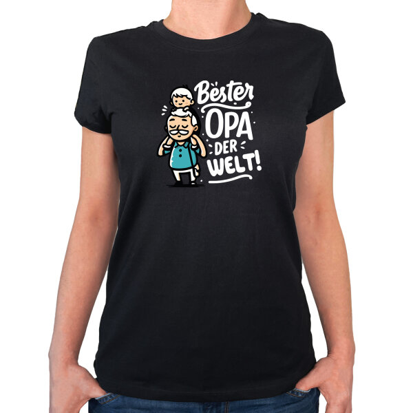 Damen T-Shirt Bester Opa der Welt