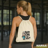 Turnbeutel Bester Opa der Welt 12 Liter