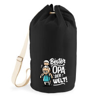 Seesack Bester Opa der Welt 20 Liter Black