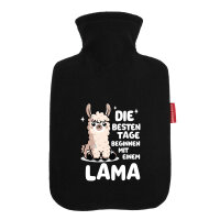 Wärmflasche Besten Tage beginnen mit einem Lama