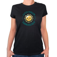 Damen T-Shirt Guten Morgen Sonnenschein Sonne