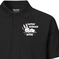 Herren Polo Shirt Guten Morgen Hase