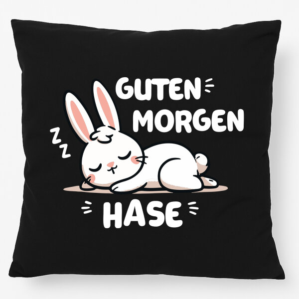 Kissen Guten Morgen Hase 40x40cm