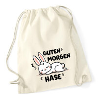 Turnbeutel Guten Morgen Hase 12 Liter
