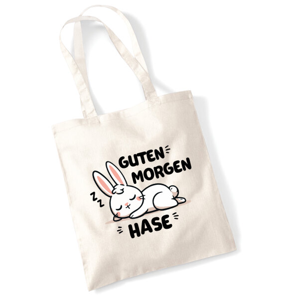 Jutebeutel Guten Morgen Hase 10 Liter
