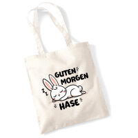 Jutebeutel Guten Morgen Hase 10 Liter