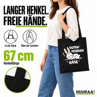 Jutebeutel Guten Morgen Hase 10 Liter