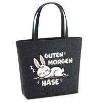 Filz Shopper Guten Morgen Hase 22 Liter
