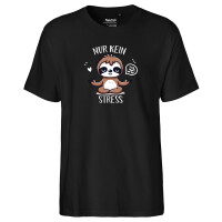 Herren T-Shirt Nur keinen Stress Yoga Faultier