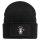 Beanie mit Patch Nur keinen Stress Yoga Faultier Black