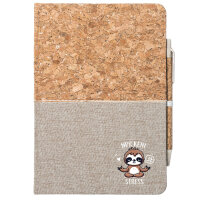 Notizbuch A5 Nur keinen Stress Yoga Faultier 80 Blatt...