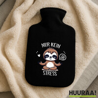 Wärmflasche Nur keinen Stress Yoga Faultier