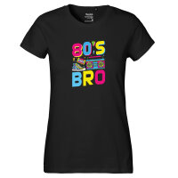 Damen T-Shirt 80s Bro Retro