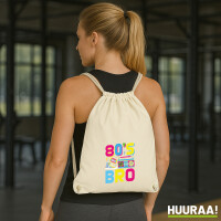 Turnbeutel 80s Bro Retro 12 Liter