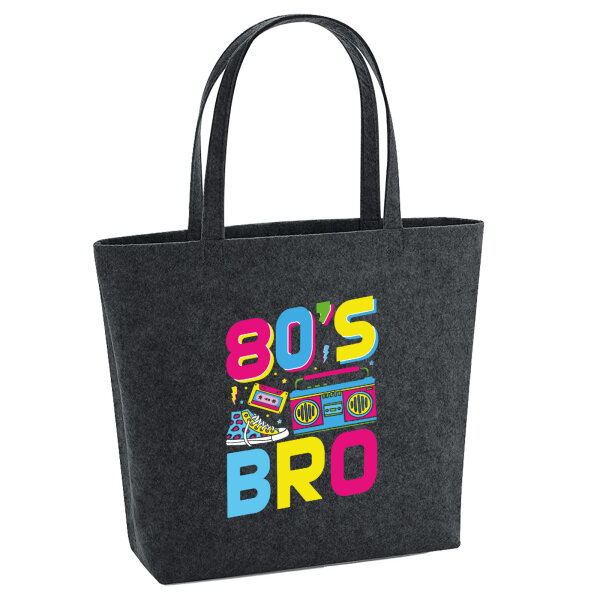 Filz Shopper 80s Bro Retro 22 Liter