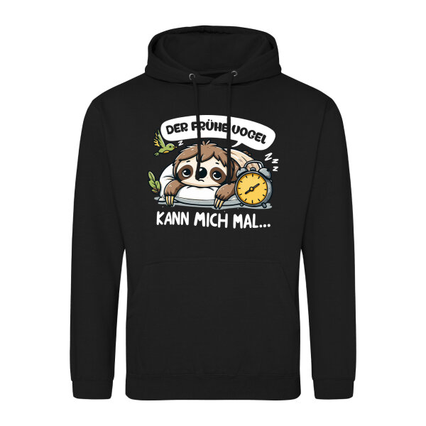Unisex Hoodie Der frühe Vogel kann mich mal Faultier