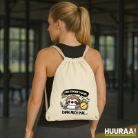 Turnbeutel Der frühe Vogel kann mich mal Faultier 12...