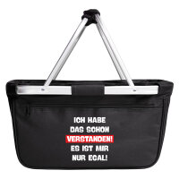 Einkaufskorb faltbar Schon verstanden ich mit nur egal 20 Liter Black
