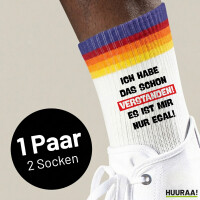 Unisex Socken Schon verstanden ich mit nur egal Baumwolle