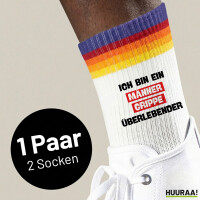 Unisex Socken Ich bin ein Männergrippe überlebender Baumwolle