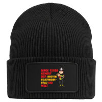 Beanie mit Patch Tasse gehört der besten...