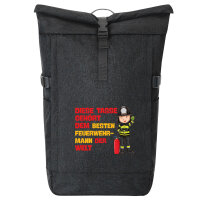 Kurierrucksack Tasse gehört dem besten Feuerwehrmann...