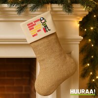 Weihnachtsstrumpf Tasse gehört dem besten...